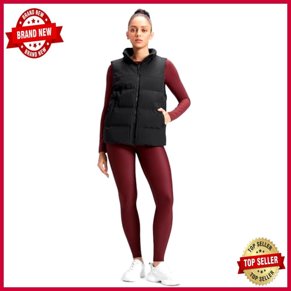 Fleece Lined Thermal Leggings 28" Inseam High Rise Workout Lounge - Picture 3 of 6